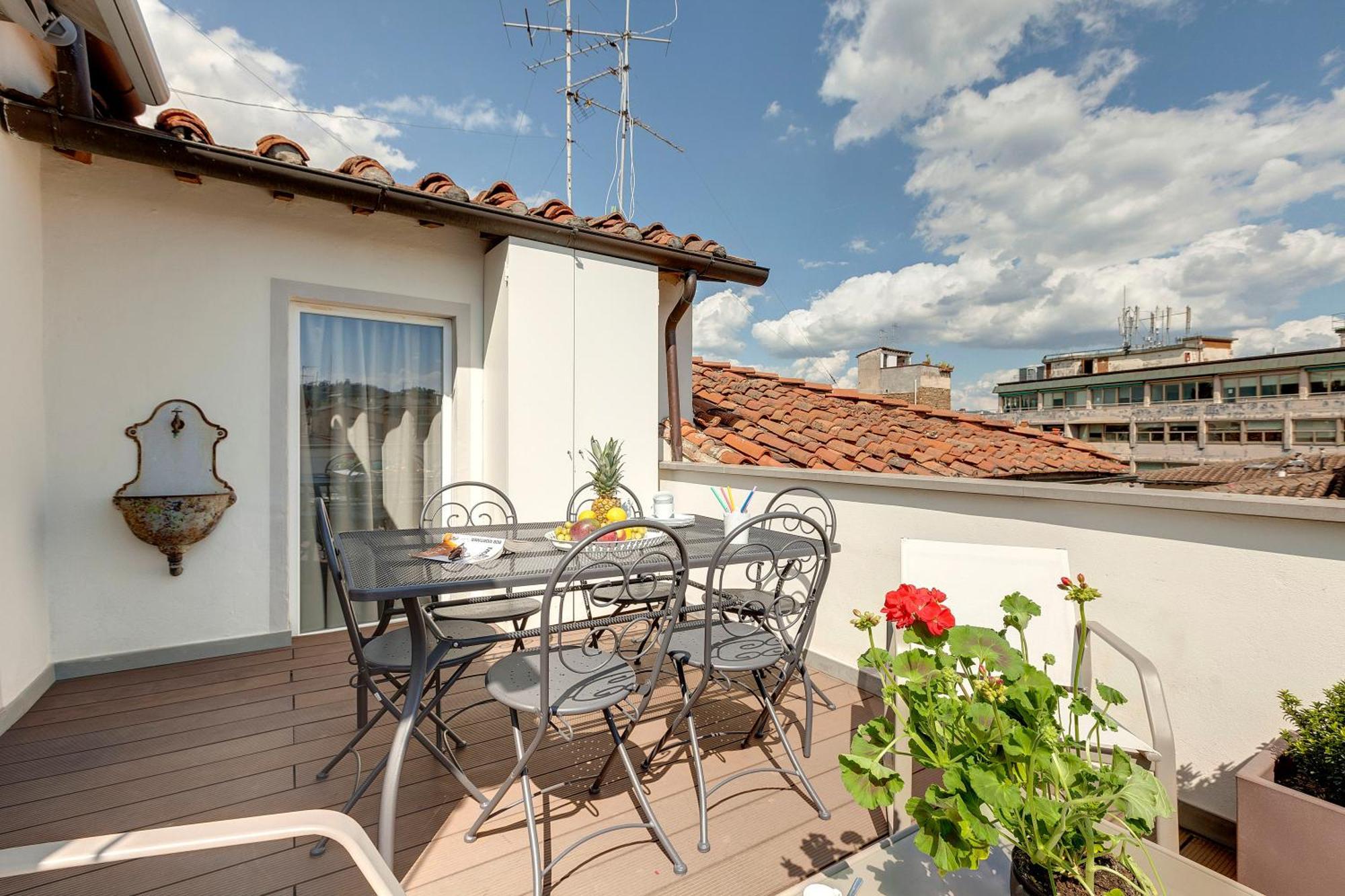 Apartament Badesse Terrace Florencja Zewnętrze zdjęcie
